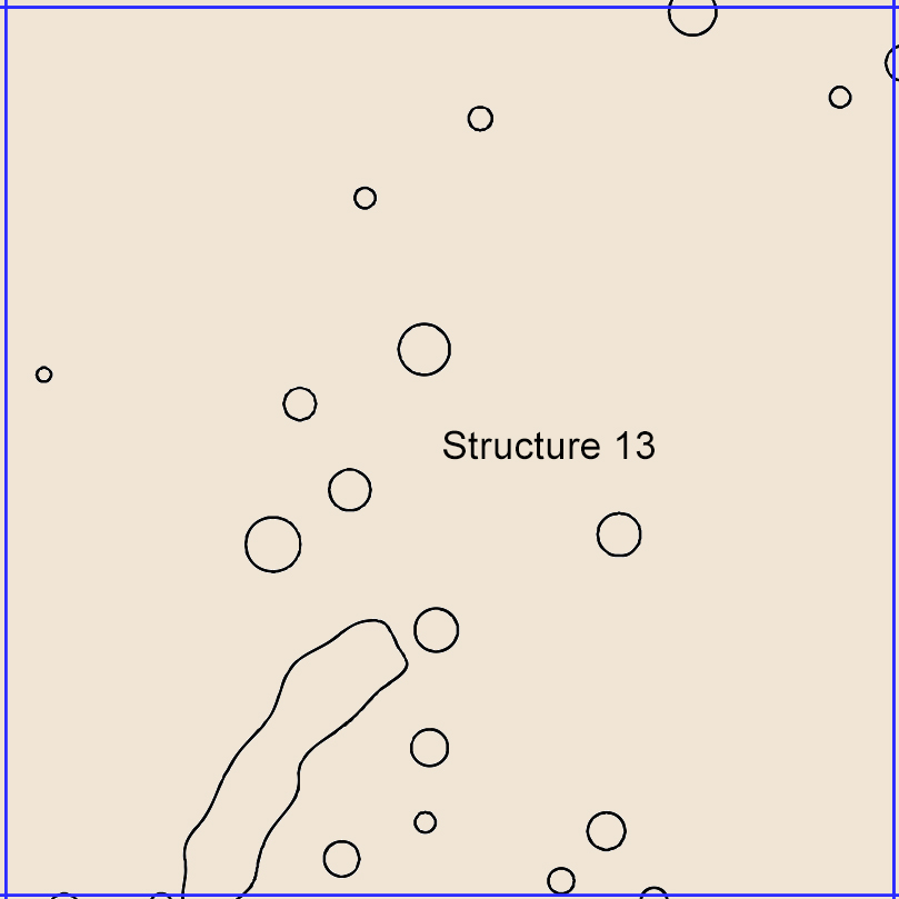 Figure 735. Sq. 190R50, top of subsoil (view to north).