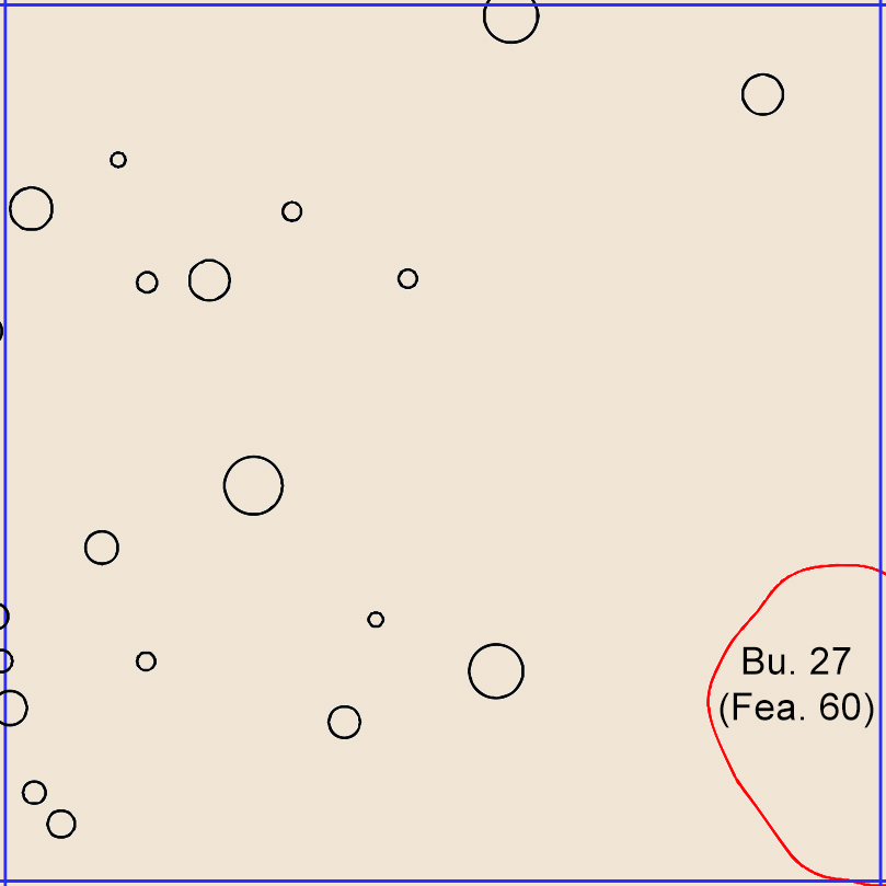 Figure 769. Sq. 210R0, top of subsoil (view to north).