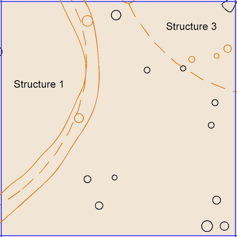 Figure 862. Sq. 240R70, top of subsoil (view to north).