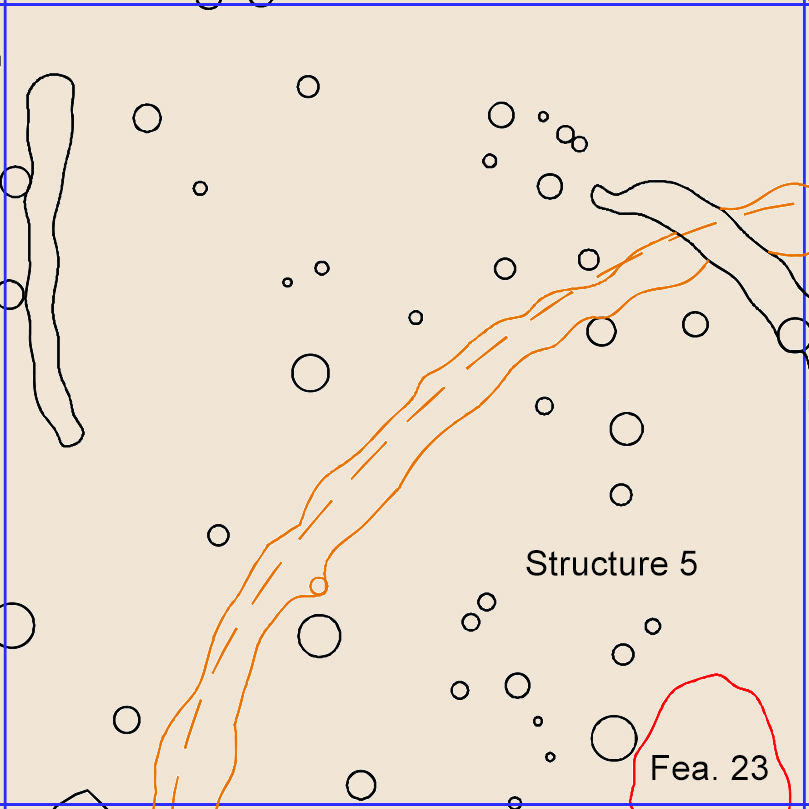 Figure 976. Sq. 290R20, top of subsoil (view to north).