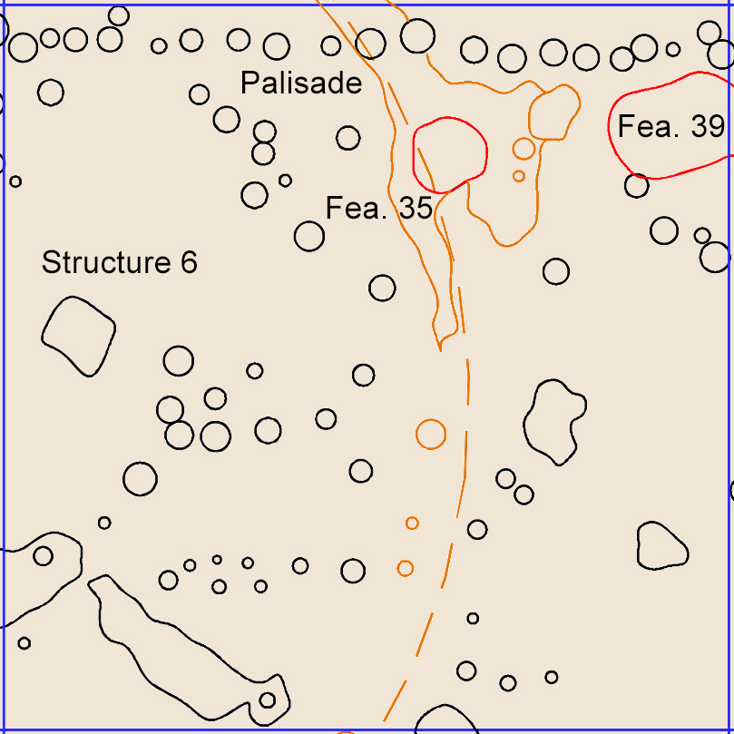 Figure 1000. Sq. 300R40, top of subsoil (view to north).