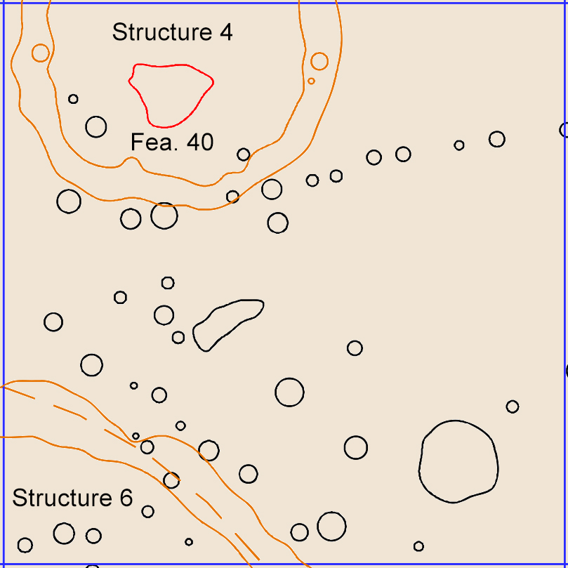 Figure 1018. Sq. 310R40, top of subsoil (view to north).