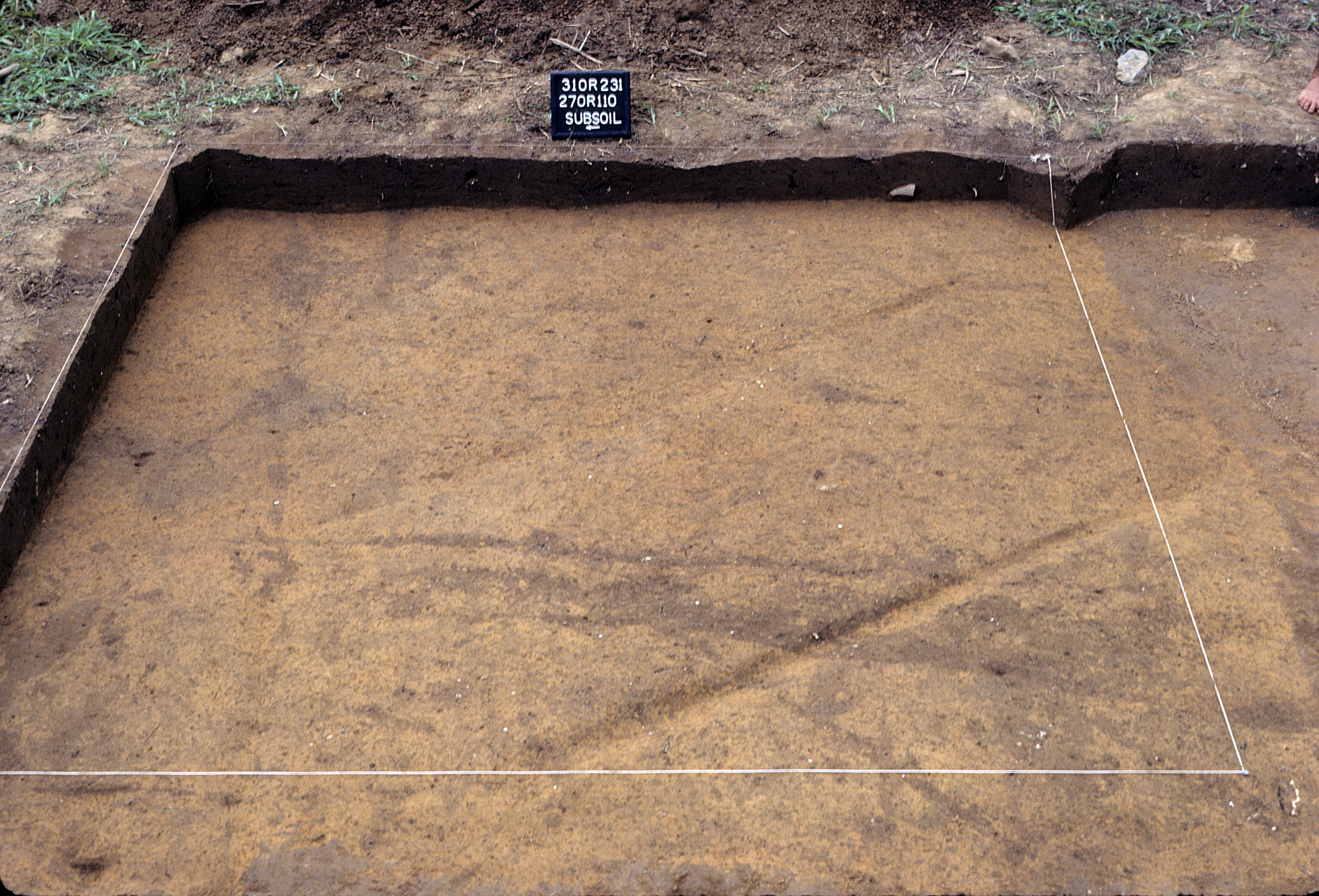 Figure 927. Sq. 270R110 at top of subsoil (view to east).
