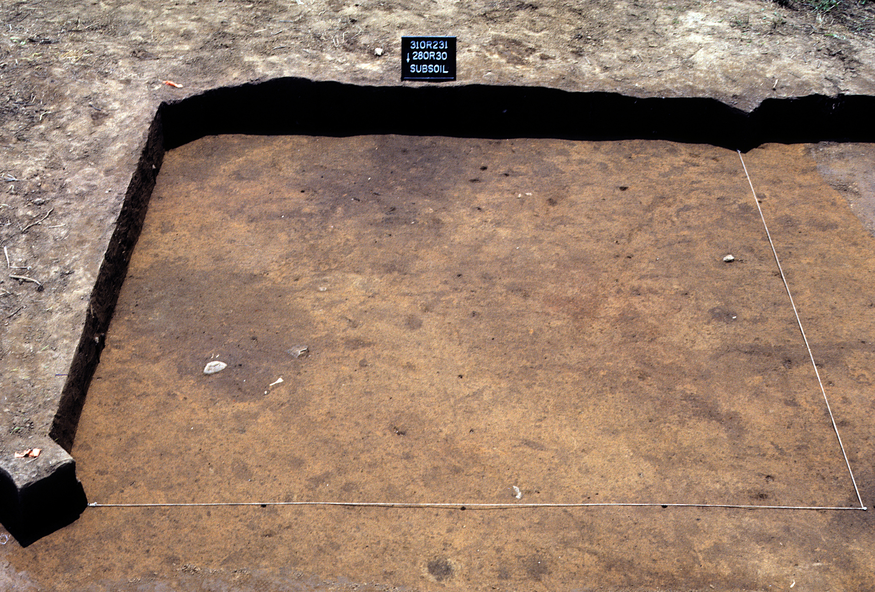 Figure 954. Sq. 280R30 at top of subsoil (view to south).