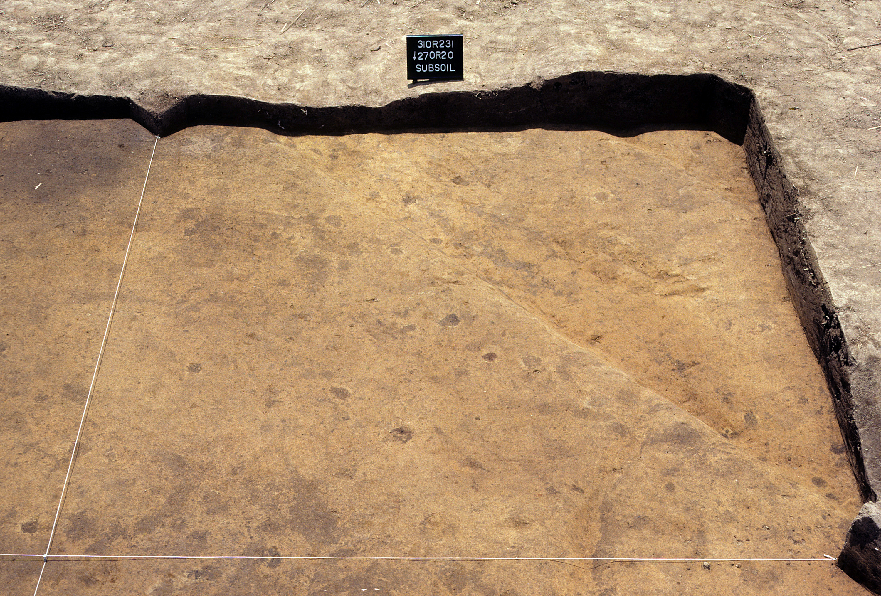 Figure 929. Sq. 270R20 at top of subsoil (view to south).